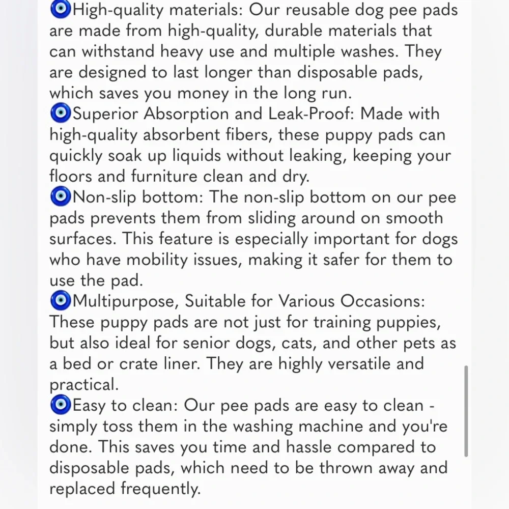 Reusable Puppy Pads, 2 Pack Washable Pee Pads for Dogs, Waterproof Non Slip